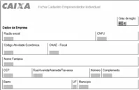 Ficha cadastro microempreendedor individual - MEI